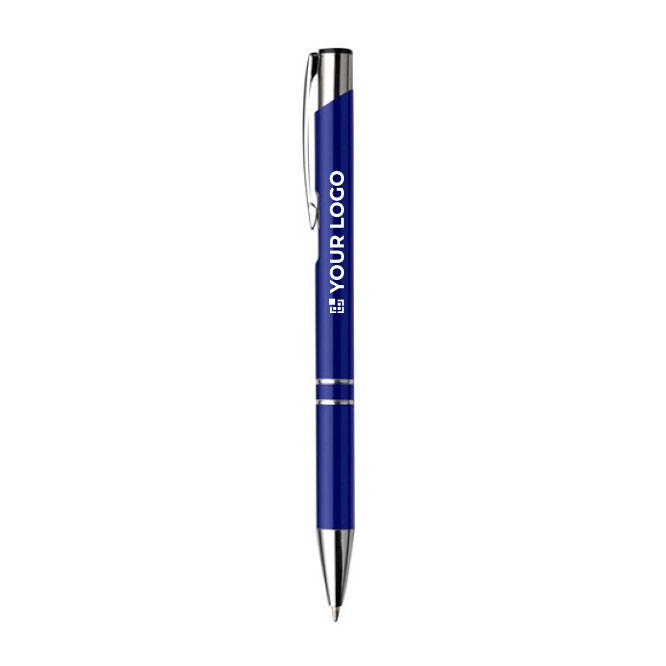 Kugelschreiber Aster Arrow | Blaue Tinte Ansicht mit Druckbereich