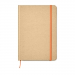 Notizbuch A5 aus Recyclingpapier bedrucken Farbe orange 2