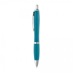 Ökologischer Kugelschreiber mit Weizenstrohhülle Farbe hellblau 4