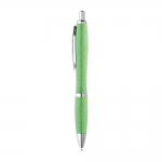 Ökologischer Kugelschreiber mit Weizenstrohhülle Farbe hellgrün 5