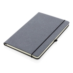 Recyceltes Notizbuch Leather | A5 | Linien farbe dunkelgrau zweite Ansicht