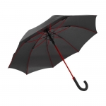 Widerstandsfähiger Schirm mit farbigen Rippen Farbe rot 1
