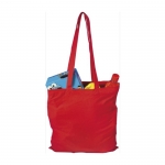 Taschen aus farbiger Baumwolle mit langen Henkeln, 105 gr/M2 Farbe rot 3