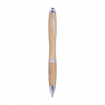 Kugelschreiber aus Bambus und Metall Farbe braun 1