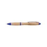 Klassischer Holzkugelschreiber Farbe blau 4