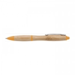 Klassischer Holzkugelschreiber Farbe orange 2