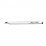 Kugelschreiber zum Gravieren aus Aluminium Farbe weiß 1