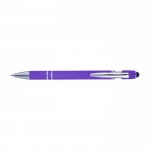 Kugelschreiber Alu Even | Blaue Tinte farbe violett erste Ansicht