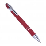 Kugelschreiber Alu Even | Blaue Tinte farbe rot fünfte Ansicht