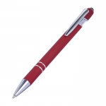 Kugelschreiber Alu Even | Blaue Tinte farbe rot siebte Ansicht