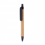 Kugelschreiber mit umweltfreundlichen Materialien Farbe schwarz 4