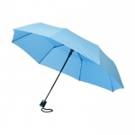 Faltbarer Regenschirm für Firmen Farbe hellblau 6