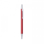 Recycelter Kugelschreiber Arial | Blaue Tinte farbe rot erste Ansicht
