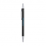 Recycelter Kugelschreiber Arial | Blaue Tinte Ansicht mit Druckbereich