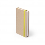 Taschennotizbücher aus Recyclingmaterial bedrucken Farbe gelb 2