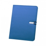 Bedruckte Konferenzmappe mit Notizblock Farbe blau 2