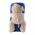 Decke mit Teddybär farbe blau dritte Ansicht