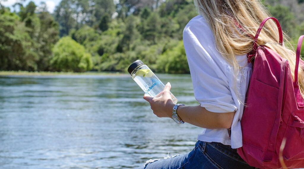 Tritantrinkflasche als Werbeartikel für Ausflüge