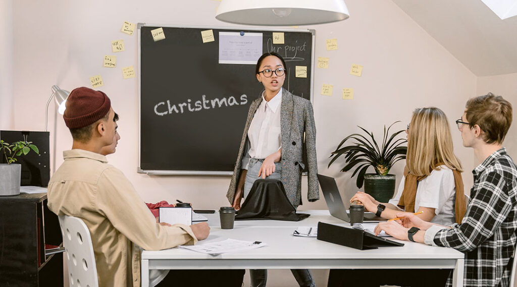 Weihnachten im Büro