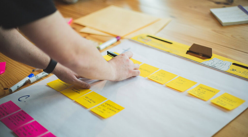 Post-Its helfen bei Organisation