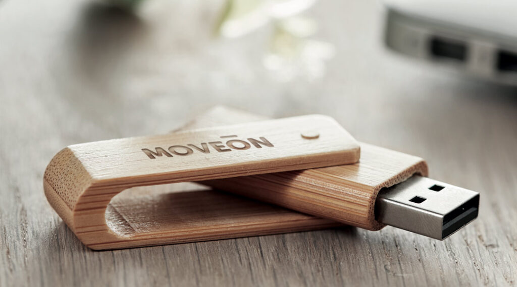 Holz-USB-Stick mit Logo