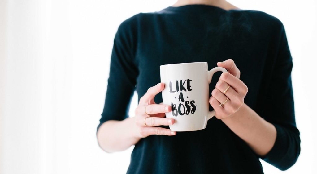 Tasse mit Motivationsspruch