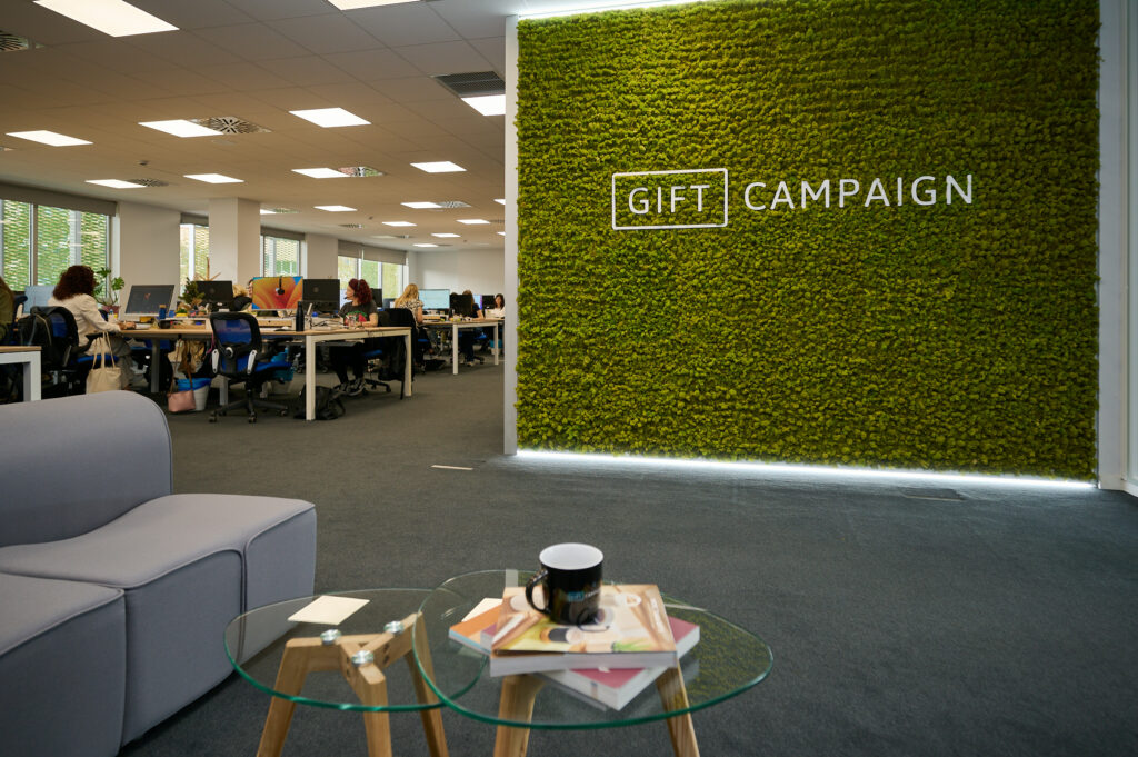 Unternehmen Gift Caimpaign sitz