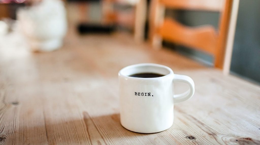 Bedruckte Keramiktasse