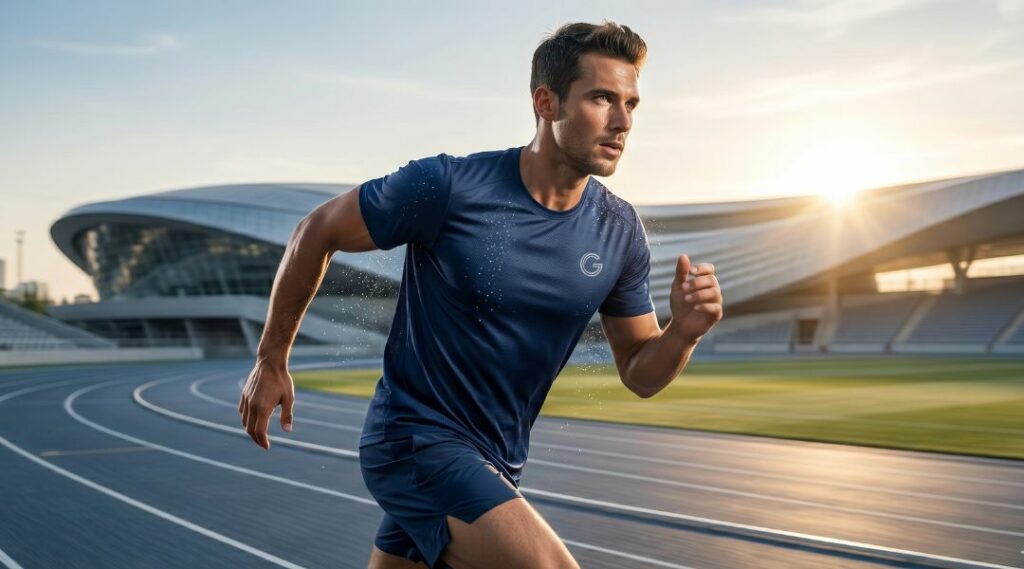 Sportshirt Wasserabweisend mit Logo