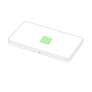 Zentriert auf dem Deckel