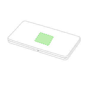 Zentriert auf dem Deckel