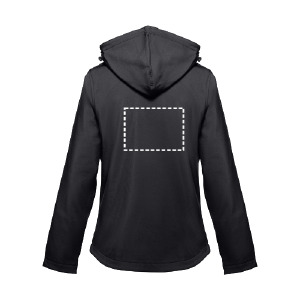 Jacke softshell rückseite