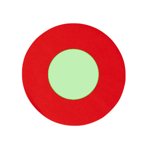 Konzentriert sich auf der Oberfläche