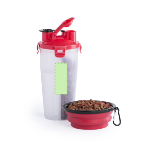 Auf der Seite der Trommel zentriert