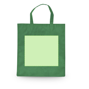 Druck zentriert auf die Tasche (entrollt und Marki