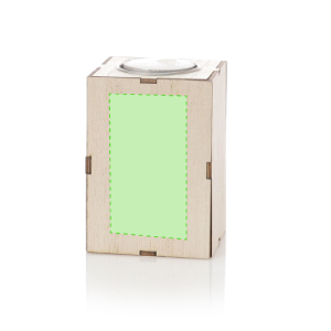 Auf der linken Seite zentriert