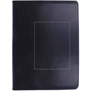 Druckposition back notebook mit reliefdruck