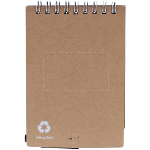 Druckposition back notebook mit tampondruck