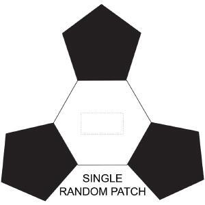 Druckposition Single random patch