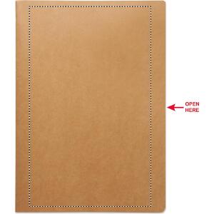 Druckposition Notebook front
