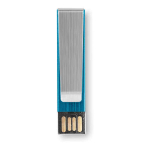Praktischer USB-Stick mit bedruckbarem Metall-Clip günstig bestellen farbe blau
