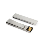 Praktischer USB-Stick mit bedruckbarem Metall-Clip günstig bestellen farbe silber