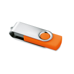 Drehbarer USB-Stick 3.0, mit Metallclip, in vielen Farben erhältlich farbe orange