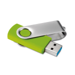 Drehbarer USB-Stick 3.0, mit Metallclip, in vielen Farben erhältlich farbe lindgrün