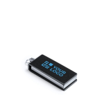 Kleiner drehbarer USB-Stick mit farbigem Metallgehäuse für Mitarbeiter farbe schwarz