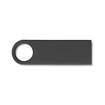 Eleganter USB-Stick aus Aluminium, ideal für Lasergravur farbe schwarz