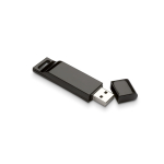 Bedruckter USB-Stick aus Kunststoff im attraktiven Design farbe schwarz
