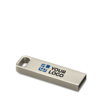 USB-Stick aus hochwertigem Aluminium mit Logo gravieren farbe silber