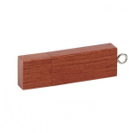 Bedruckbarer USB-Stick aus Holz, Deckel mit Magnetverschluss für Messe farbe mahagoni