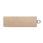 Gravierbarer USB-Stick 3.0 aus Holz und Deckel mit Magnetverschluss farbe heller holzton